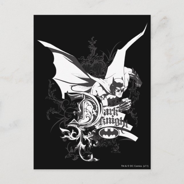 Carte Postale Logo Dark Knight détaillé (Devant)