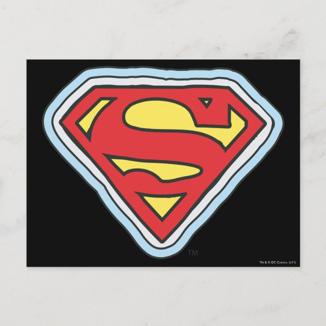 Carte Postale Logo de bande dessinée Supergirl (Devant)