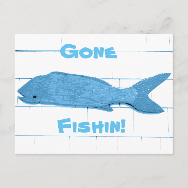 Carte Postale logo de blue fish gone (Devant)