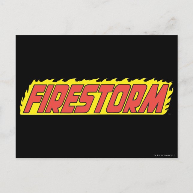 Carte Postale Logo de Firestorm (Devant)