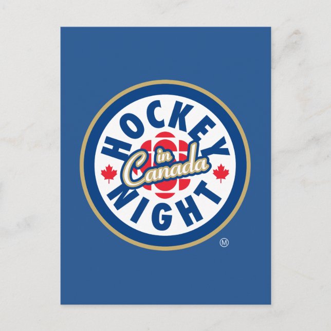 Carte Postale  Logo de Hockey Night in Canada (Devant)