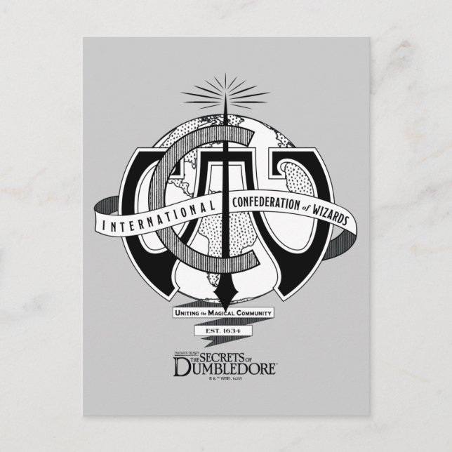 Carte Postale Logo de la Confédération Internationale des Mages (Devant)