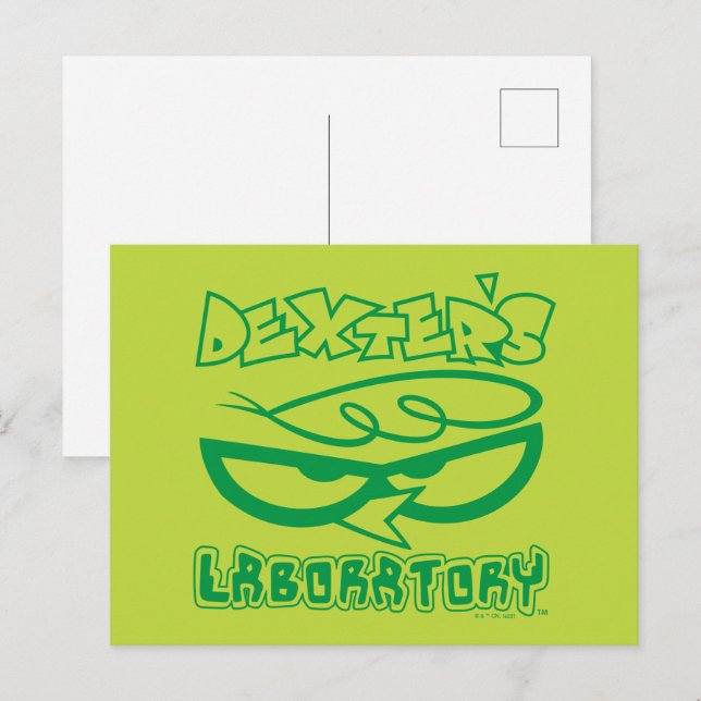 Carte Postale Logo de la face de laboratoire de Dexter (Devant / Derrière)