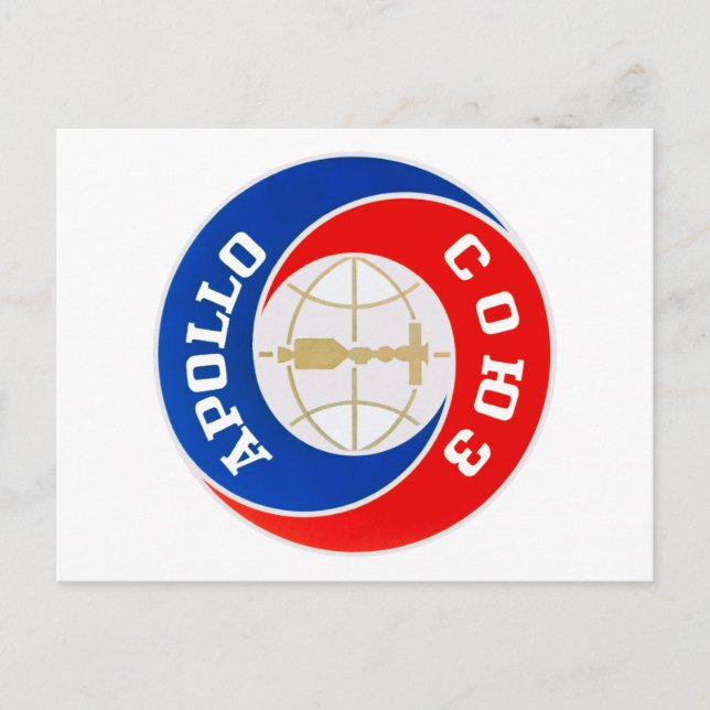 Carte Postale Logo de la mission Apollo-Soyuz (Devant)