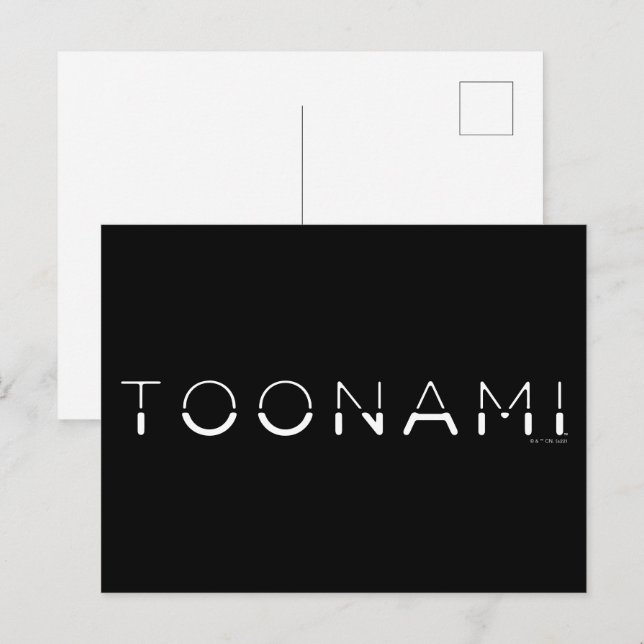 Carte Postale Logo de la police de toonami Split (Devant / Derrière)