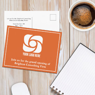Carte Postale Logo de l'entreprise Orange pour la publicité comm