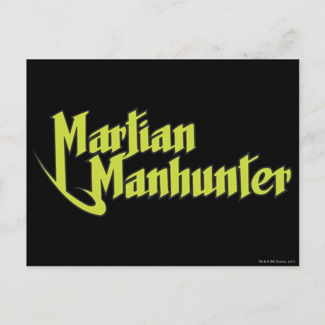 Carte Postale Logo de Martian Manhunter (Devant)
