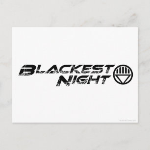 Carte Postale Logo de nuit le plus noir