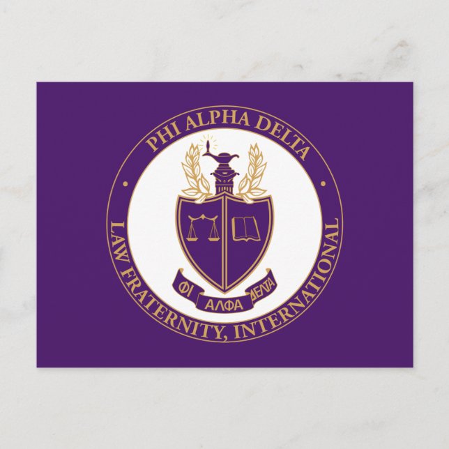 Carte Postale Logo de Phi Alpha Delta (Devant)
