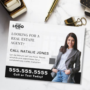 Carte Postale Logo de vente immobilier