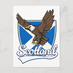 Carte Postale logo de voyage en Écosse