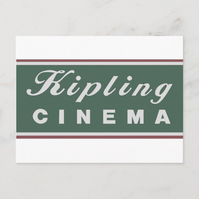 Carte postale Logo du cinéma Kipling (Devant)