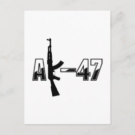 Carte Postale Logo du fusil d'assaut AK-47 AKM