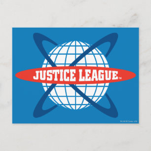 Carte Postale Logo du monde de la Justice League