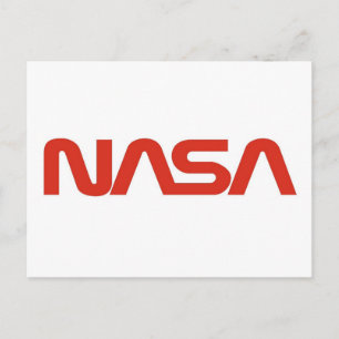 Carte Postale Logo du ver rouge de la NASA