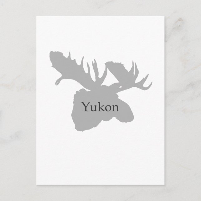 Carte Postale Logo du Yukon Canada (orignal) (Devant)