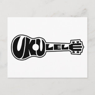Carte Postale Logo d'Ukulele