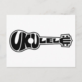 Carte Postale Logo d'Ukulele