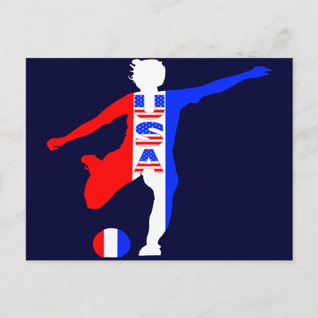 Carte Postale Logo féminin des USA (Devant)