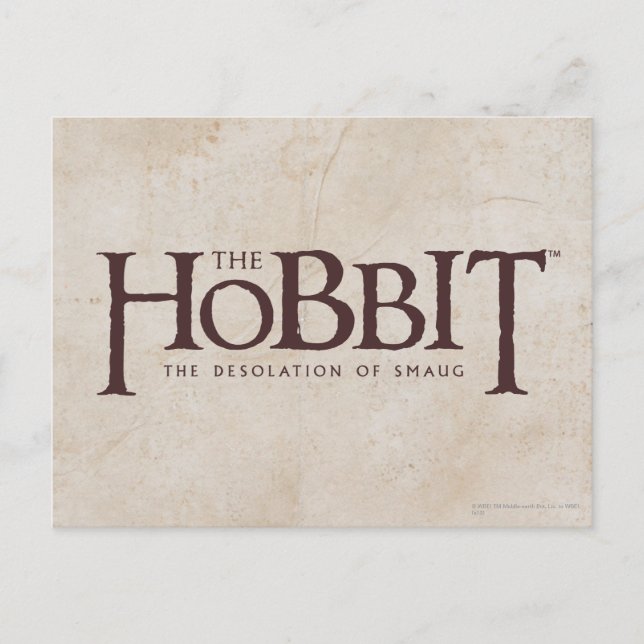 Carte Postale Logo Hobbit - foncé (Devant)