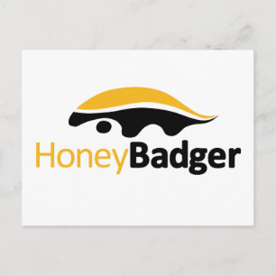 Carte Postale Logo Honey Badger