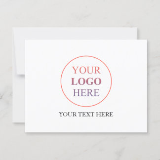 Carte Postale Logo horizontal personnalisé - Pas de commande min