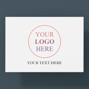 Carte Postale Logo horizontal personnalisé - Pas de commande min