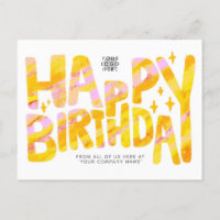 Logo Jaune Fun Crayon manuscrit Anniversaire