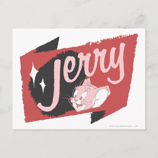 Carte Postale Logo Jerry Red et Black (Devant)