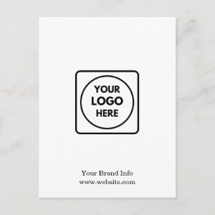 Carte Postale Logo Moderne Conception de Marque Corporate Mini