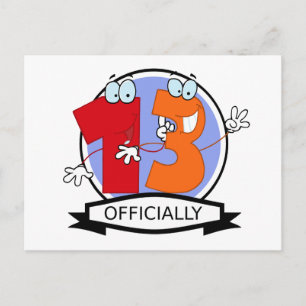 Carte Postale Logo officiel 13 Anniversaire