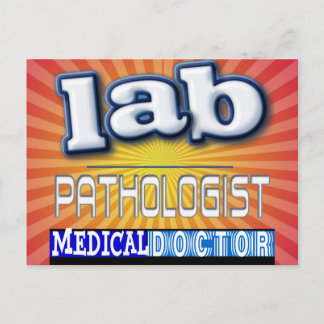 CARTE POSTALE LOGO PATHOLOGISTE LAB
