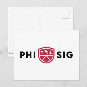 Carte Postale Logo Phi Sigma Kappa