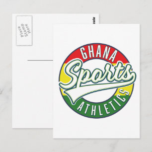 Carte Postale Logo rétro de Ghana Sports Athletics