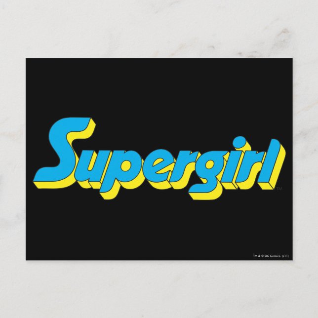 Carte Postale Logo Supergirl (Devant)