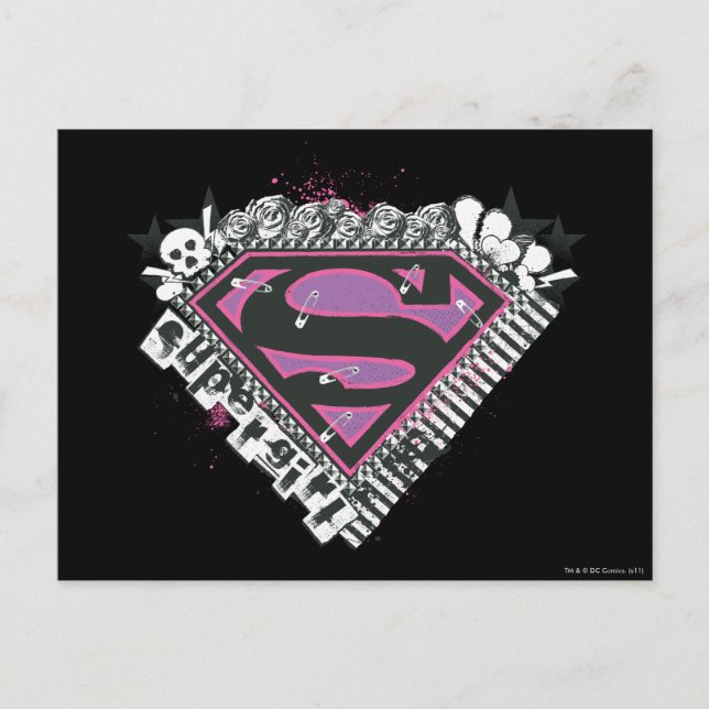 Carte Postale Logo Supergirl Pins (Devant)