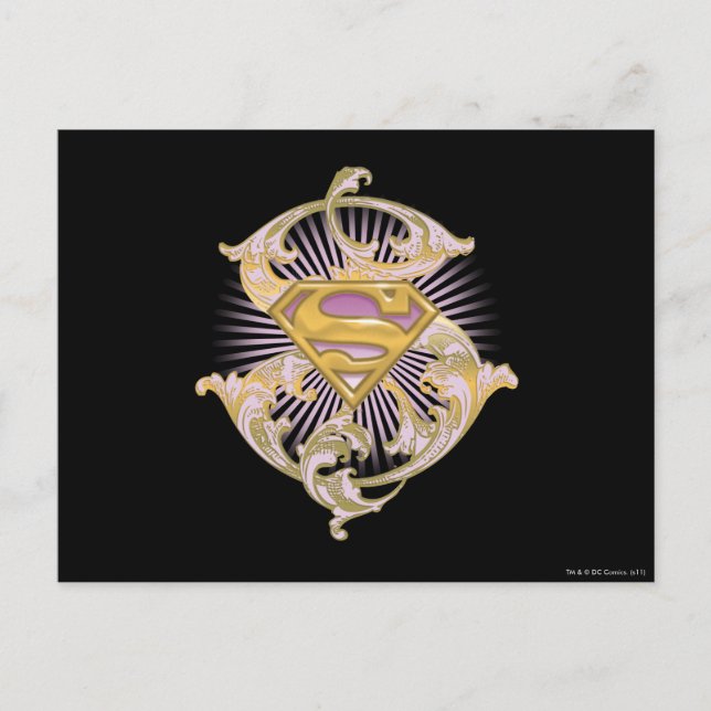 Carte Postale Logo Supergirl Starbust (Devant)