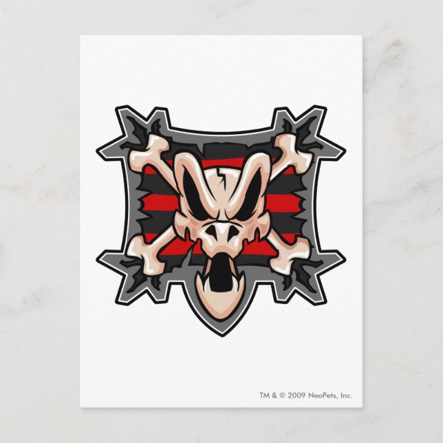 Carte Postale Logo Team Krawk Island (Devant)