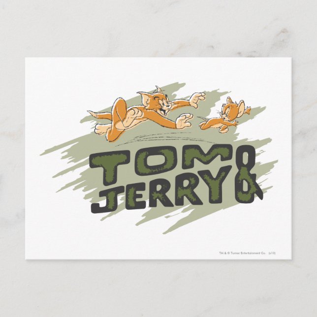 Carte Postale Logo Tom et Jerry Chase (Devant)