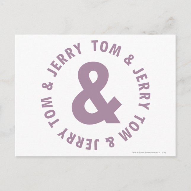 Carte Postale Logo Tom et Jerry Round 10 (Devant)