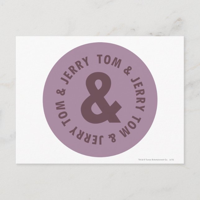 Carte Postale Logo Tom et Jerry Round 7 (Devant)