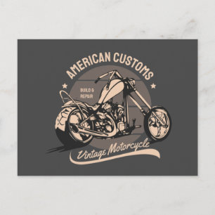 Carte Postale Logo vintage de coupe