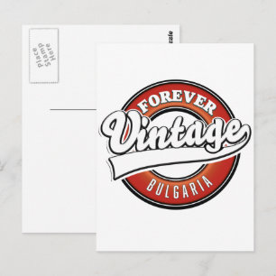 Carte Postale Logo vintage Forever Bulgarie