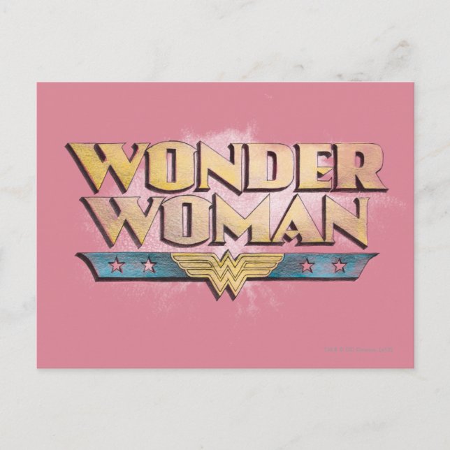 Carte Postale Logo Wonder Woman Pencil (Devant)