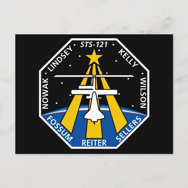 Carte Postale Logo YOUR_NAME_HERE STS-121 (Devant)