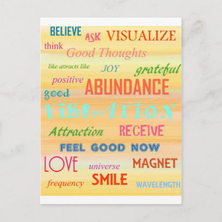 CARTE POSTALE "LOI D'ATTRACTION"