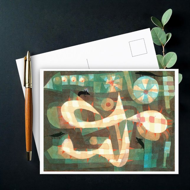Carte Postale L'oie barbelée avec la souris, Paul Klee (Créateur téléchargé)