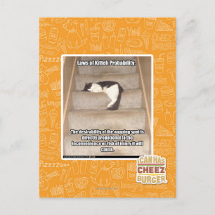 Carte Postale Lois de Kitteh Probabilité
