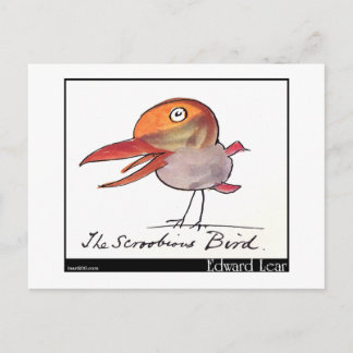 Carte Postale L'oiseau sérobile d'Edward Lear
