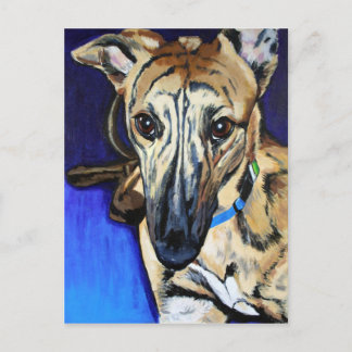 Carte Postale Loki - chien de Lurcher